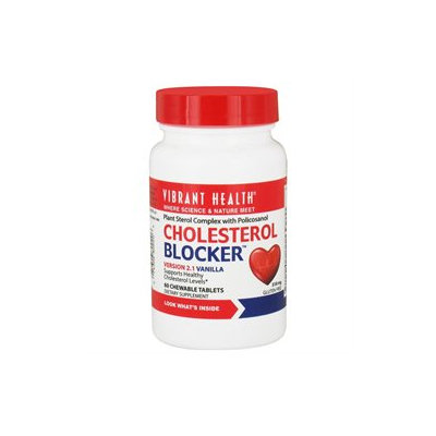 Vibrant Health, Chewable Cholesterol Blocker, 510 mg, 60 Wafers
