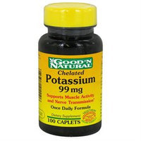 Good 'N Natural - Chelated Potassium 99 mg. - 100 Vegetarian Caplets