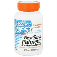 Doctor's Best Saw Palmetto Standardized Extract - 320 mg - 180 Softgels