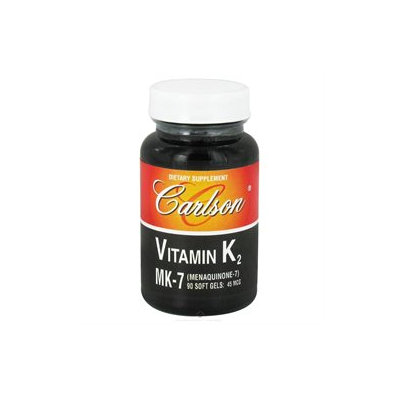 Carlson Labs - Vitamin K2 MK-7 Menaquinone-7 45 mcg. - 90 Softgels