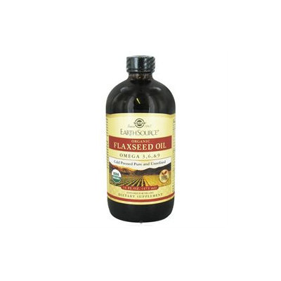 Solgar Earth Source Organic Flaxseed Oil - 16 fl oz - Vegan