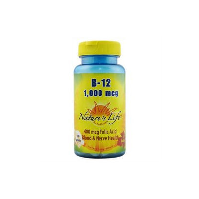 Nature's Life Vitamin B-12 - 1000 mcg - 100 Tablets