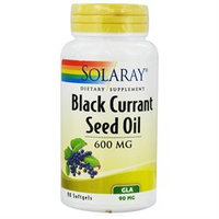 Solaray Black Currant Seed Oil - 600 mg - 90 Softgels