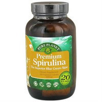 Pure Planet - Premium Spirulina 500 mg. - 200 Vegetarian Capsules