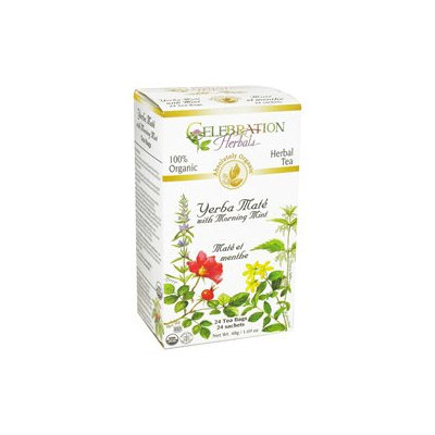 Celebration Herbals - Organic Yerba Mate with Morning Mint - 24 Tea Bags