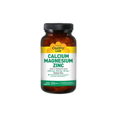 Calcium Magnesium Zinc 250 Tab By Country Life Vitamins (1 Each)