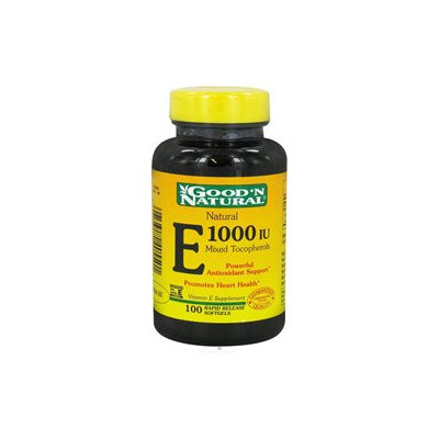 Good 'N Natural - Natural Vitamin E Mixed Tocopherols 1000 IU - 100 Softgels