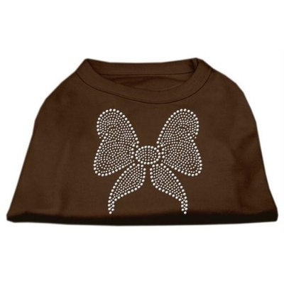 Ahi Rhinestone Bow Shirts Brown XXXL (20)