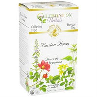 Celebration Herbals - Organic Caffeine Free Passion Flower Herbal Tea - 24 Tea Bags