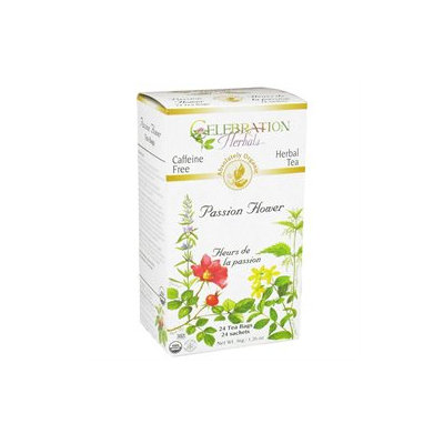 Celebration Herbals - Organic Caffeine Free Passion Flower Herbal Tea - 24 Tea Bags