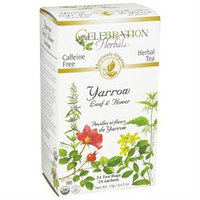 Celebration Herbals - Organic Caffeine Yarrow Leaf & Flower Herbal Tea - 24 Tea Bags