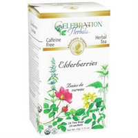 Celebration Herbals Organic Elderberries Herbal Tea Caffeine Free - 24 Tea Bags