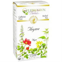 Celebration Herbals Organic Thyme Tea Caffeine Free - 24 Herbal Tea Bags