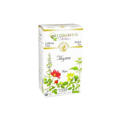 Celebration Herbals Organic Thyme Tea Caffeine Free - 24 Herbal Tea Bags