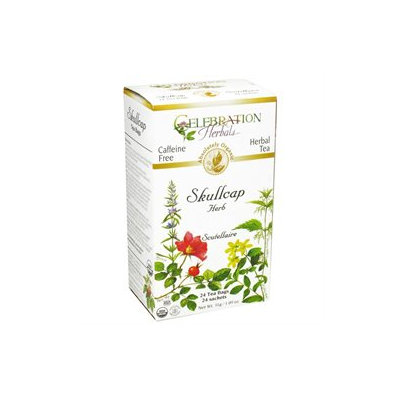 Celebration Herbals Organic Skullcap Root Tea Caffeine Free - 24 Herbal Tea Bags