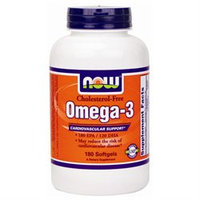 NOW Foods - Omega-3 Cholesterol Free - 180 Softgels
