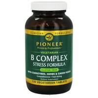 Pioneer - B Complex Stress Formula with Coenzymes Herbs & Green Foods - 120 Vegetarian Tablets