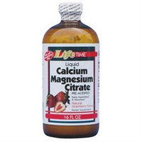 Lifetime Liquid Calcium Magnesium Citrate Strawberry - 16 fl oz