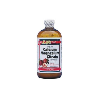 Lifetime Liquid Calcium Magnesium Citrate Strawberry - 16 fl oz