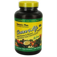 Nature's Plus - Source Of Life Multi-Vitamin & Mineral No Iron - 180 Vegetarian Tablets