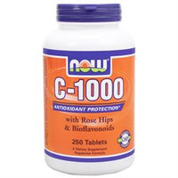 NOW Foods - Vitamin C-1000 with Rose Hips - 250 Tablets
