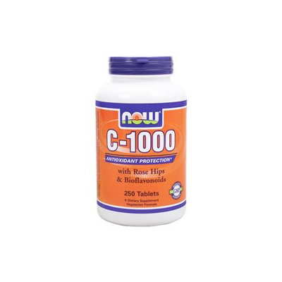 NOW Foods - Vitamin C-1000 with Rose Hips - 250 Tablets