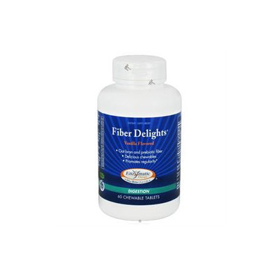 Enzymatic Therapy Fiber Delights Vanilla - 60 Chewable Tablets