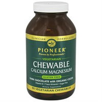 Pioneer - Chewable Calcium Magnesium Dark Chocolate Flavor - 90 Chewables