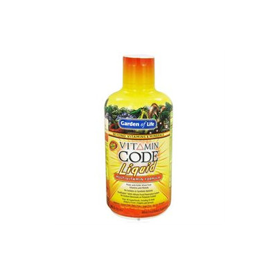 Garden of Life - Vitamin Code Liquid Multivitamin Formula Orange Mango - 30 oz.