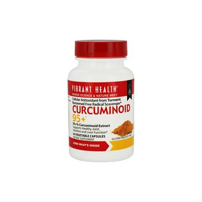 Vibrant Health Curcuminoids 95+, Vegicaps, 60 ea