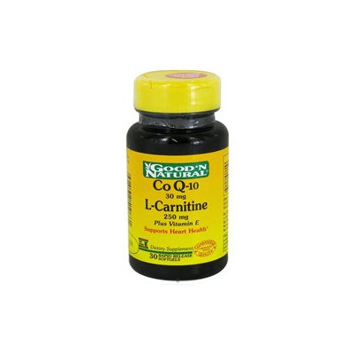 Good 'N Natural - CoQ-10 30 Mg & L-Carnitine 250 Mg - 30 Softgels