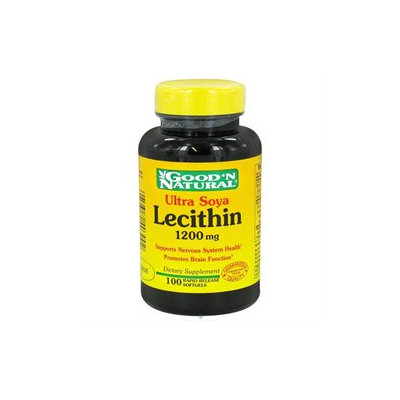 Good 'N Natural - Ultra Soya Lecithin 1200 mg. - 100 Softgels Formerly 19 grain