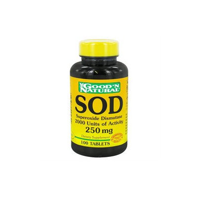 Good 'N Natural - SOD Superoxide Dismutase 2000 Units of Activity 250 mg. - 100 Tablets
