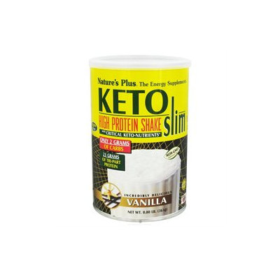 Nature's Plus - KetoSlim High Protein Shake Vanilla - 0.8 lbs.