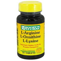 Good 'N Natural - L-Arginine L-Ornithine L-Lysine - 50 Tablets