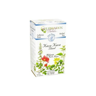 Celebration Herbals Kava Kava Blend Tea Caffeine Free - 24 Herbal Tea Bags