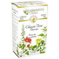 Celebration Herbals Organic Chaste Tree Berries Tea Caffeine Free - 24 Herbal Tea Bags