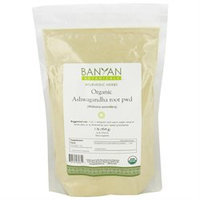 Banyan Botanicals - Organic Ashwagandha Root Powder Withania Somnifera - 1 lb.