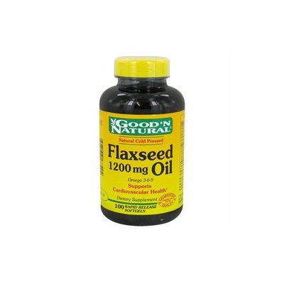 Good 'N Natural - Organic Flaxseed Oil Omega 3-6-9 1200 mg. - 100 Softgels