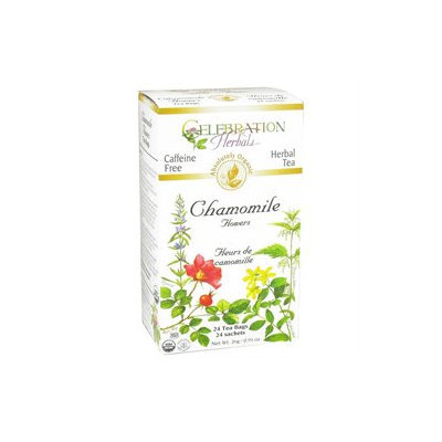 Celebration Herbals - Organic Caffeine Free Chamomile Flowers Herbal Tea - 24 Tea Bags