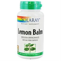 Solaray - Lemon Balm 400 mg. - 100 Capsules