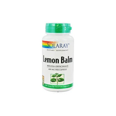 Solaray - Lemon Balm 400 mg. - 100 Capsules
