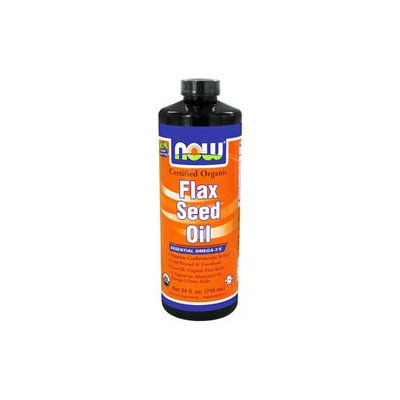 NOW Foods - Flax Seed Oil Organic Non-GE - 24 oz.