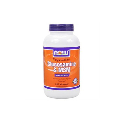 NOW Foods - Glucosamine and MSM - 240 Vegetarian Capsules