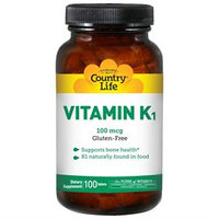 Country Life Vitamin K1 100 mcg Tabs