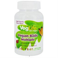 VegLife - Vegan Kids Multiple Berry - 60 Chewable Tablets