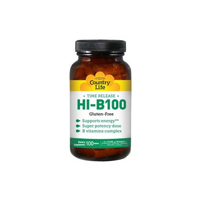 Country Life Super Potency Hi-B-100 Time Release Tabs