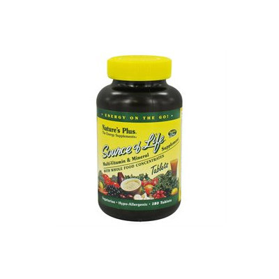 Nature's Plus Source of Life Multivitamin & Mineral Supplement, 180 tablets