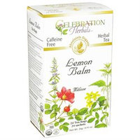 Celebration Herbals Organic Lemon Balm Tea Caffeine Free - 24 Herbal Tea Bags