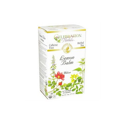 Celebration Herbals Organic Lemon Balm Tea Caffeine Free - 24 Herbal Tea Bags